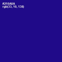 #210A8A - Blue Gem Color Image