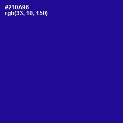 #210A96 - Blue Gem Color Image