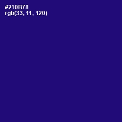 #210B78 - Deep Blue Color Image