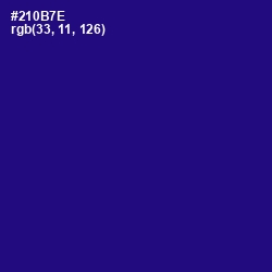 #210B7E - Deep Blue Color Image