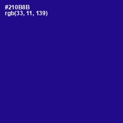 #210B8B - Blue Gem Color Image