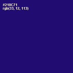 #210C71 - Deep Blue Color Image