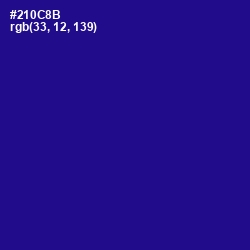 #210C8B - Blue Gem Color Image