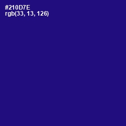 #210D7E - Deep Blue Color Image