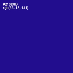 #210D8D - Blue Gem Color Image