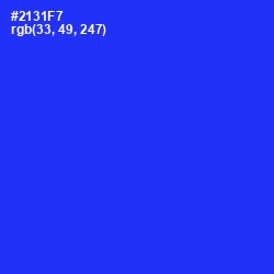 #2131F7 - Blue Color Image