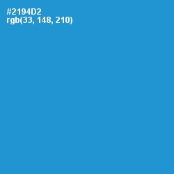 #2194D2 - Curious Blue Color Image
