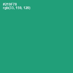 #219F78 - Green Haze Color Image