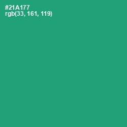 #21A177 - Green Haze Color Image