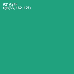 #21A27F - Jade Color Image
