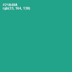 #21A48A - Jungle Green Color Image