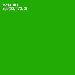 #21AD03 - Forest Green Color Image