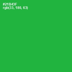 #21B43F - Forest Green Color Image