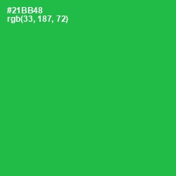 #21BB48 - Green Haze Color Image