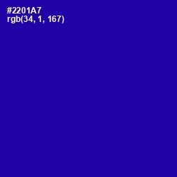 #2201A7 - Ultramarine Color Image