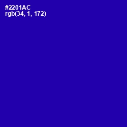 #2201AC - Ultramarine Color Image