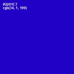 #2201C7 - Dark Blue Color Image