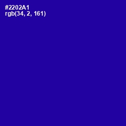 #2202A1 - Ultramarine Color Image