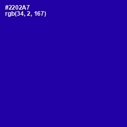 #2202A7 - Ultramarine Color Image