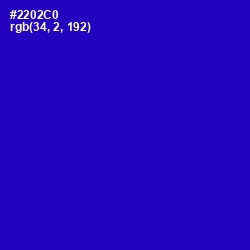 #2202C0 - Dark Blue Color Image