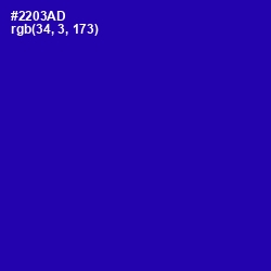 #2203AD - Ultramarine Color Image