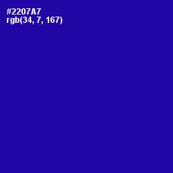 #2207A7 - Ultramarine Color Image