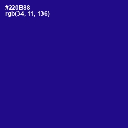 #220B88 - Blue Gem Color Image