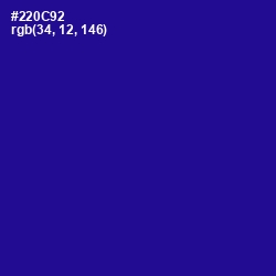 #220C92 - Blue Gem Color Image