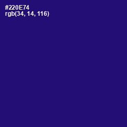 #220E74 - Deep Blue Color Image