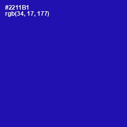 #2211B1 - Ultramarine Color Image