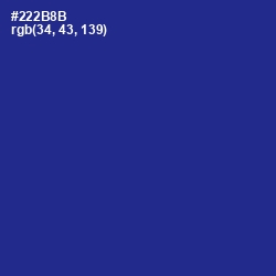 #222B8B - Jacksons Purple Color Image