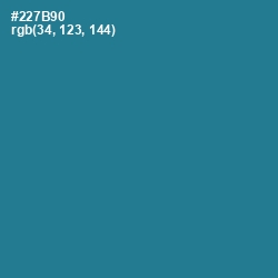 #227B90 - Jelly Bean Color Image