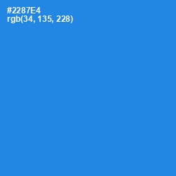 #2287E4 - Curious Blue Color Image