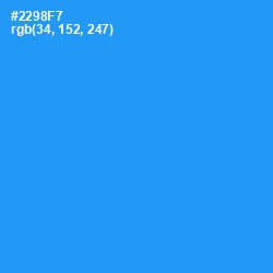 #2298F7 - Dodger Blue Color Image