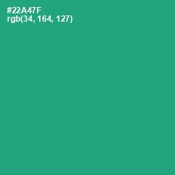 #22A47F - Jade Color Image