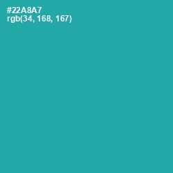 #22A8A7 - Pelorous Color Image