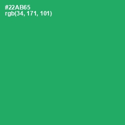 #22AB65 - Green Haze Color Image