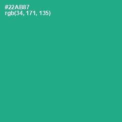 #22AB87 - Jungle Green Color Image
