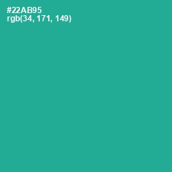 #22AB95 - Jungle Green Color Image