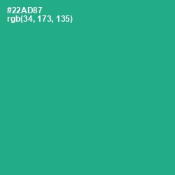 #22AD87 - Jungle Green Color Image