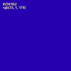 #2301B2 - Ultramarine Color Image