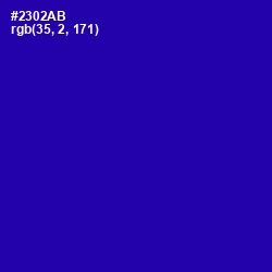 #2302AB - Ultramarine Color Image