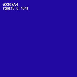 #2308A4 - Blue Gem Color Image