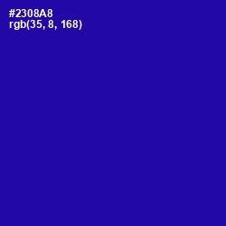 #2308A8 - Blue Gem Color Image