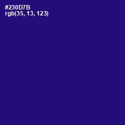 #230D7B - Deep Blue Color Image