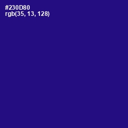 #230D80 - Blue Gem Color Image