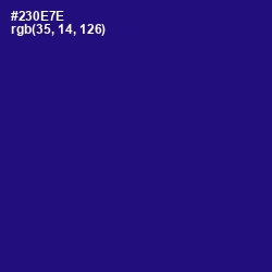 #230E7E - Deep Blue Color Image