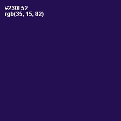#230F52 - Violent Violet Color Image