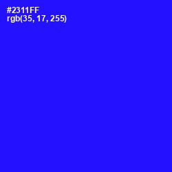 #2311FF - Blue Color Image