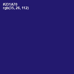 #231A70 - Deep Blue Color Image